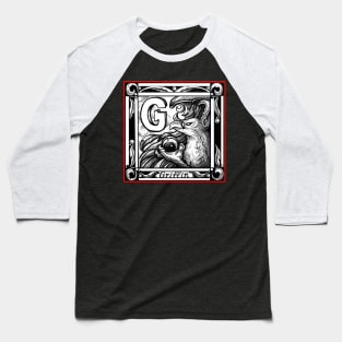 G is For Griffin - Red Outline Version Baseball T-Shirt